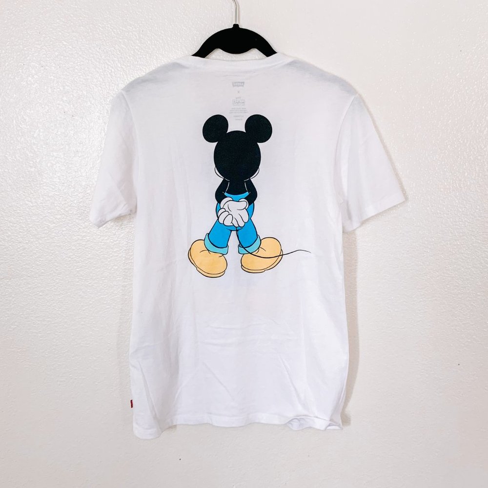 Levis X Disney Mickey Mouse White Micky Tee Shirt - Picture 4 of 4